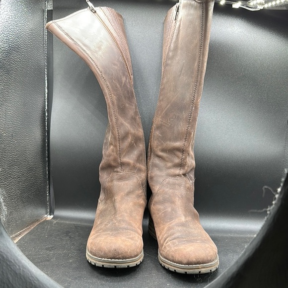 brown Clark's knee high boots size 9 - Picture 1 of 8